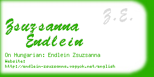 zsuzsanna endlein business card